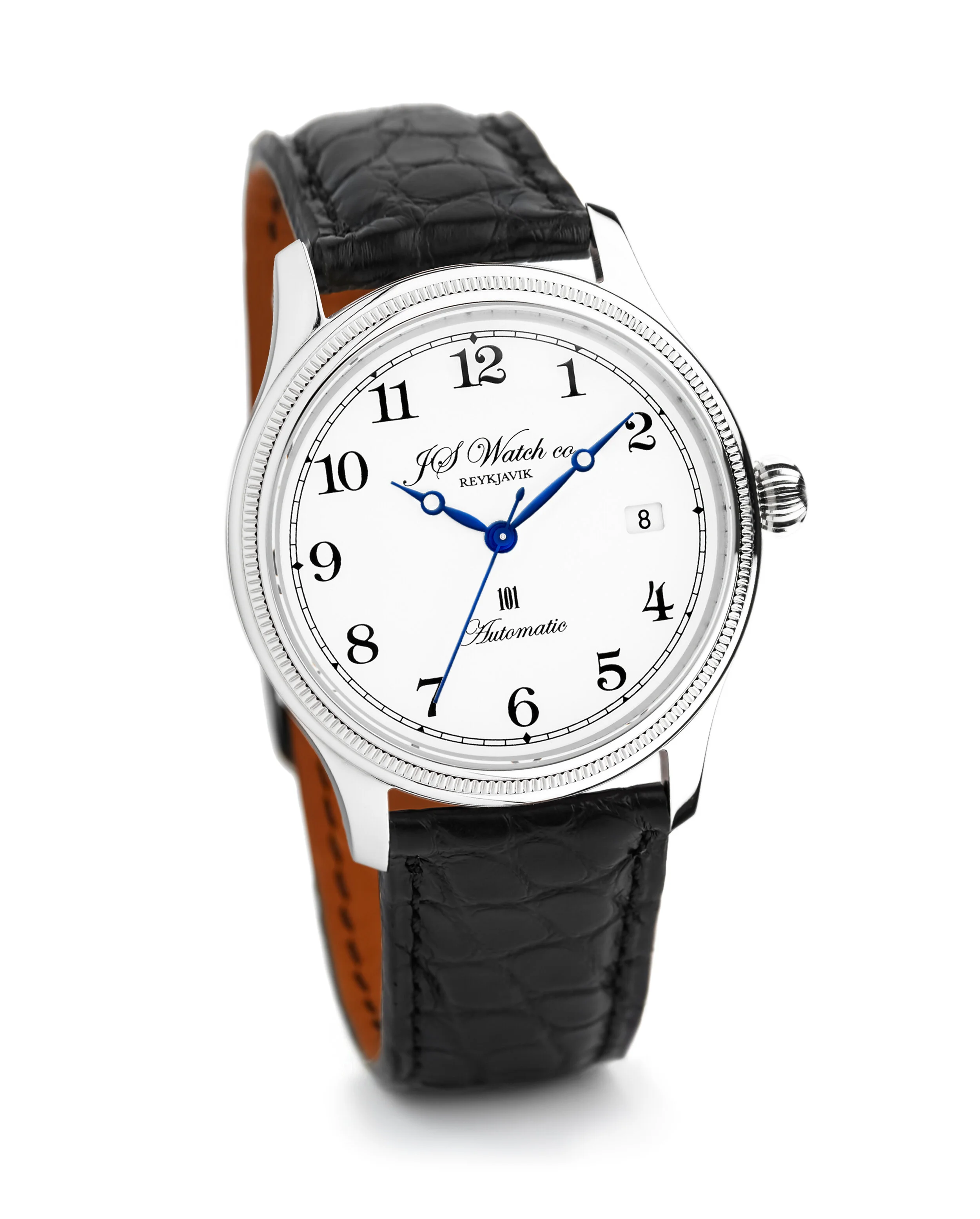 JS Watch Company Reykjavik — 101 38mm White Arabic